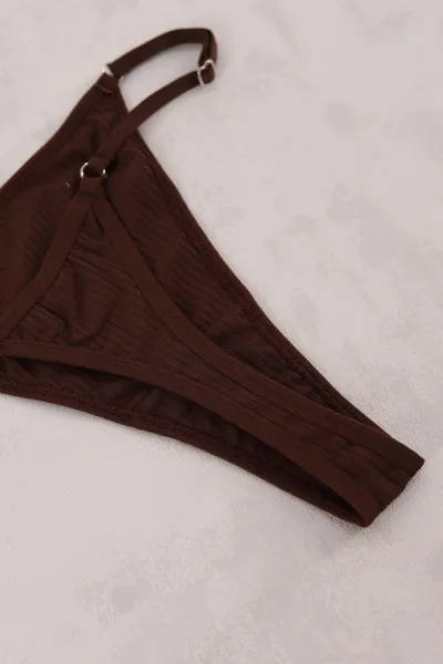 Kahverengi Fitili Kadın Tanga Külot 416062