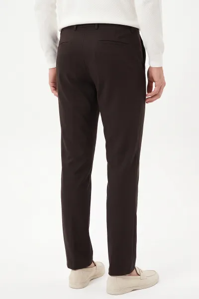 Kahverengi Gabardin Erkek Pantolon 491677