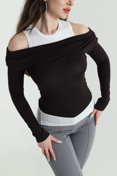 kahverengi-garnili-likrali-buzzy-kadin-bluz-449409