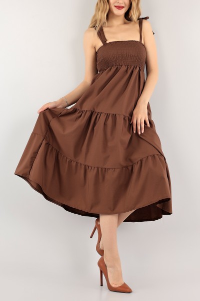 kahverengi-gipeli-poplin-elbise-115583