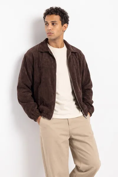kahverengi-kadife-oversize-fermuarli-erkek-ceket-491700