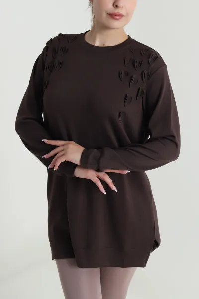 kahverengi-kalp-detay-oysho-kadin-tunik-484735