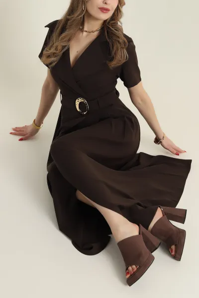 kahverengi-kemerli-twill-kumas-kadin-elbise-425605