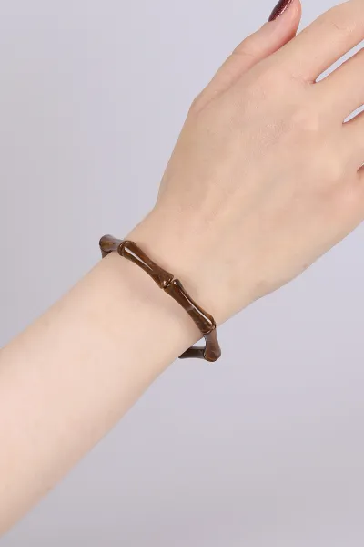 kahverengi-kemik-gorunumlu-lastikli-unisex-bileklik-460528
