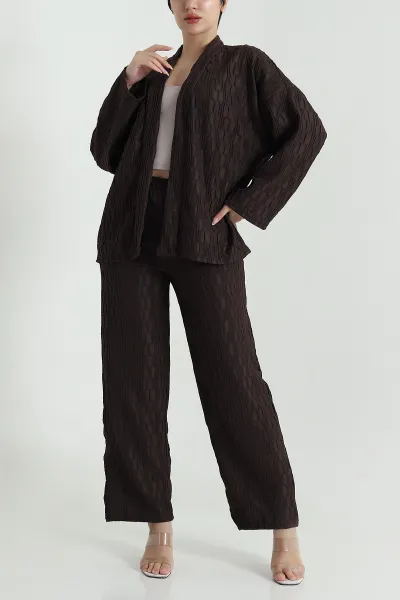 kahverengi-kimono-pantolon-gofre-kadin-ikili-takim-470021