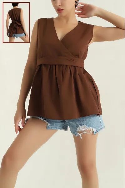 kahverengi-kruvaze-yaka-poplin-bluz-364945