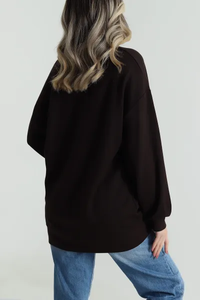 Kahverengi Lİkralı Oysho Kadın Tunik 486342