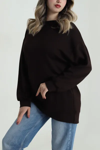 Kahverengi Lİkralı Oysho Kadın Tunik 486342
