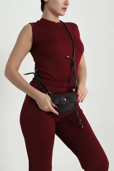 Kahverengi Mini Boy Bilek Askılı Kadın El ve Omuz Çantası 479884