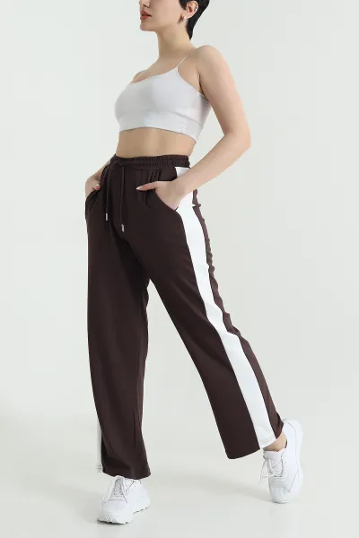 Kahverengi Modal Bel Lastikli Kadın Pantolon 445866