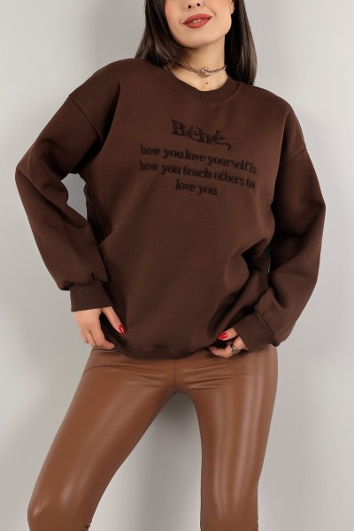 kahverengi-nakisli-ici-sardonlu-bayan-sweat-139394