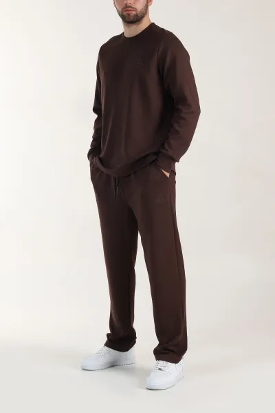 Kahverengi Oysho Kumaş Baggy Erkek İkili Takım 412745