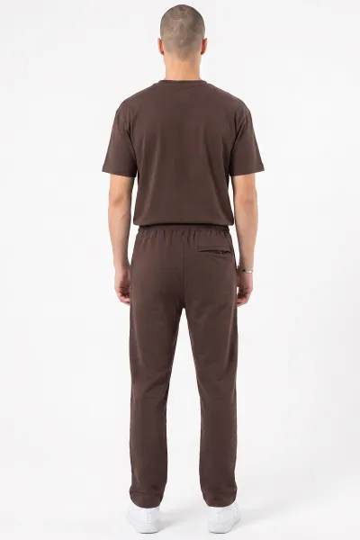 Kahverengi Oysho Kumaş Oversize Bisiklet Yaka Erkek İkili Takım 474971