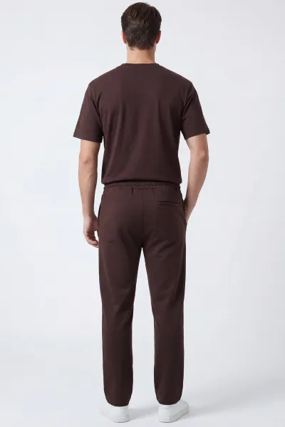 Kahverengi Oysho Kumaş Oversize  Erkek İkili Takım 443311