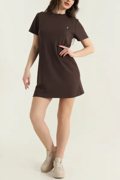 kahverengi-oysho-nakis-detay-kadin-elbise-430445