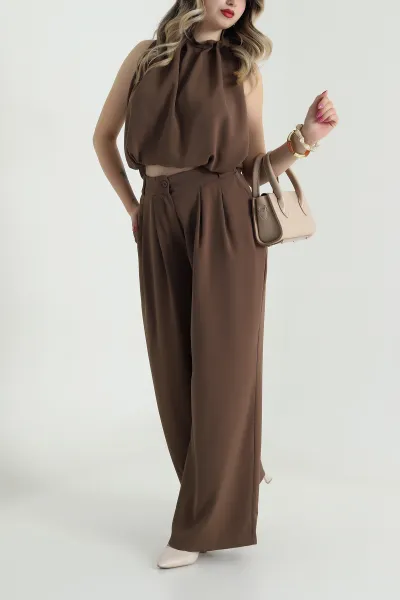 kahverengi-pantolon-bluz-linda-kadin-ikili-takim-484195
