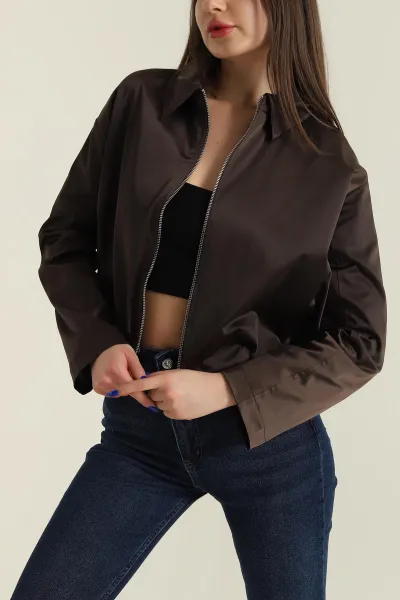 kahverengi-pile-detay-saten-kadin-bomber-ceket-425462