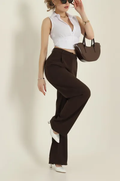 kahverengi-pileli-palazzo-twill-kadin-pantolon-425423