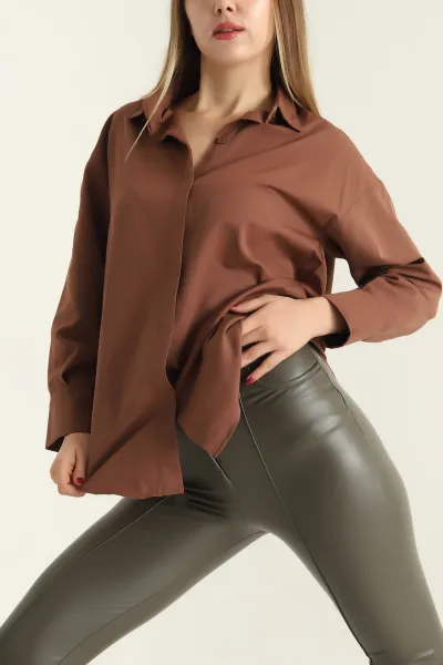 kahverengi-poplin-kumas-gizli-pat-kadin-gomlek-304521