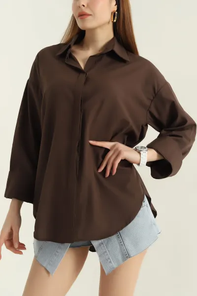 kahverengi-poplin-kumas-gizli-pat-kadin-gomlek-360963