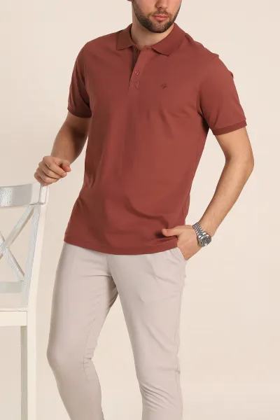 kahverengi-regular-fit-basic-polo-yaka-erkek-tisort-342467