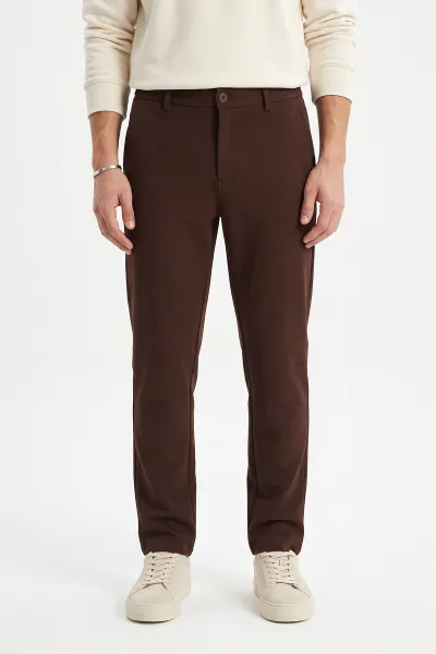Kahverengi Regular Fit Yeni Sezon Erkek Pantolon 493244