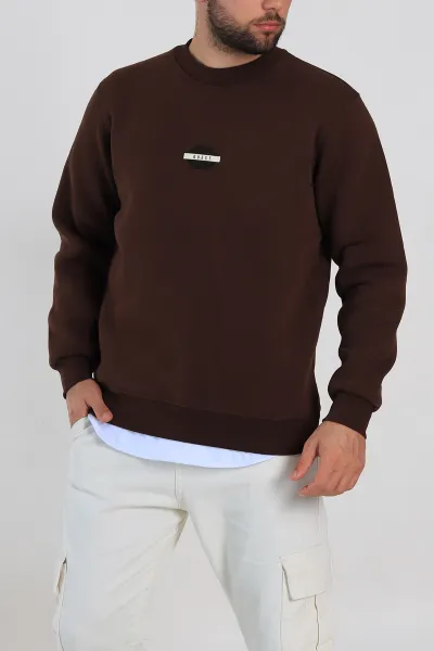 kahverengi-relaxed-fit-uc-ip-sardonlu-logo-detayli-erkek-sweatshirt-309857