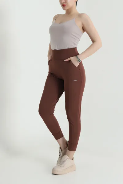 Kahverengi Scuba Kadın Jogger Alt 462154
