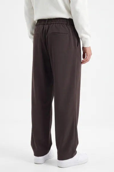 Kahverengi Sidney Kumaş Baggy Cep Detaylı Erkek Pantolon 491716