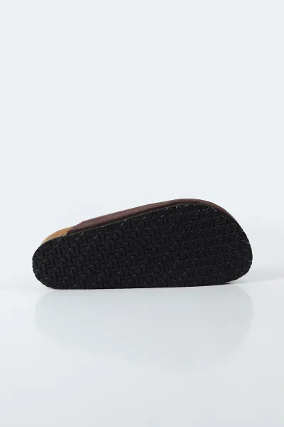 Kahverengi Süet Kadın Loafer Terlik 500437