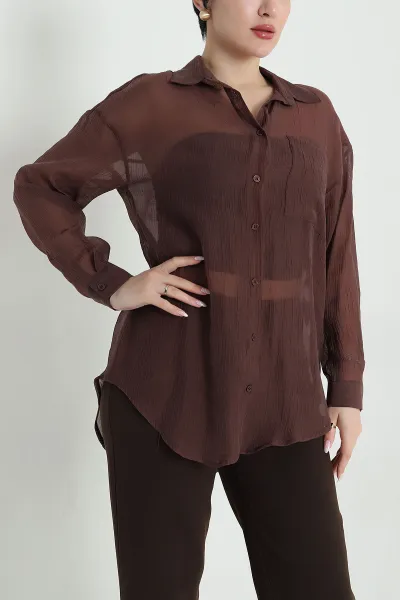 kahverengi-tek-cep-tencel-kadin-gomlek-456031