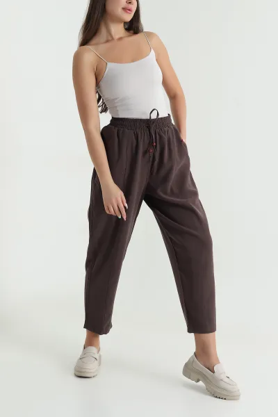 kahverengi-twil-modal-beli-lastikli-kadin-pantolon-469597