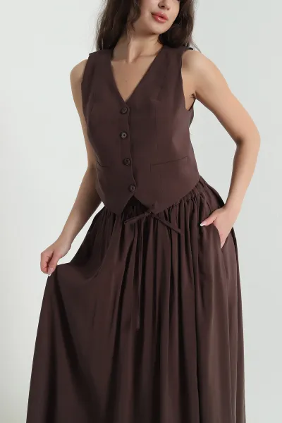 kahverengi-v-yaka-tencel-kadin-ikili-takim-462586