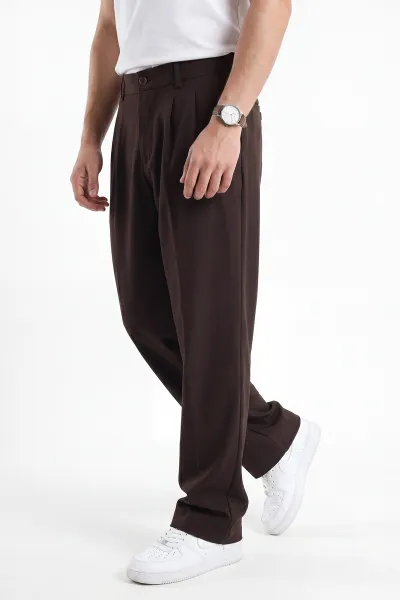 Kahverengi Yeni Sezon Baggy Erkek Pantolon 472164