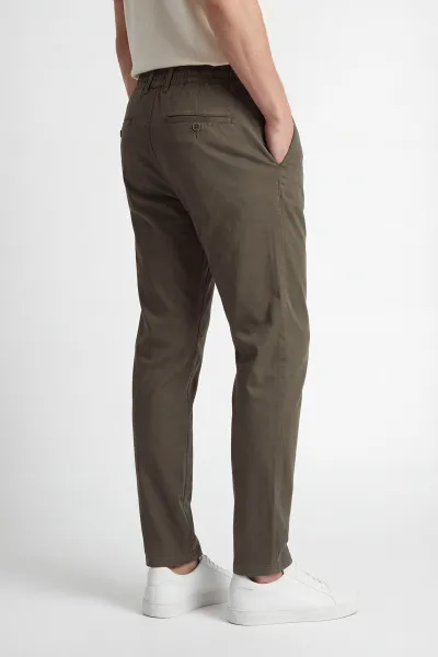 Kahverengi Yeni Sezon Beli Lastikli Erkek Pantolon 450251