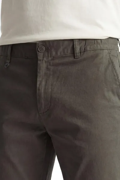 Kahverengi Yeni Sezon Beli Lastikli Erkek Pantolon 450251