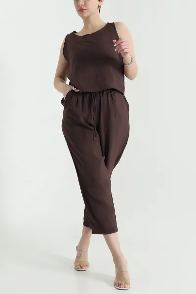 Kahverengi Yeni Sezon Modal Kadın İkili Takım 444261