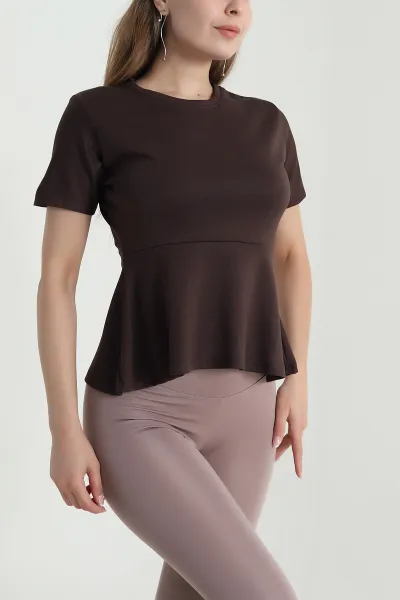 Kahverengi Yeni Sezon Oysho Kadın Bluz 475813