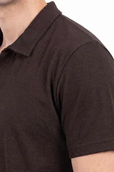 Kahverengi Yeni Sezon Polo Yaka Erkek Tişört 475612
