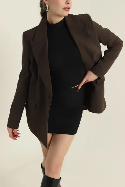 kahverengi-yeni-sezon-tek-dugme-astarli-linda-double-kadin-ceket-425323