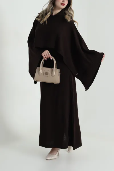 Kahverengi Yeni Sezon Triko Kadın İkili Takım 491183