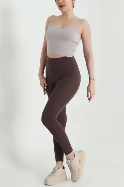 Kahverengi Yüksek Bel Modal Belize Tayt 453173