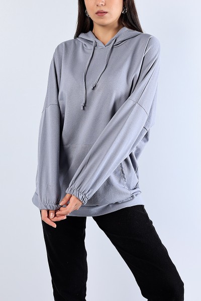 Kapüşonlu Sweat Tunik 80876