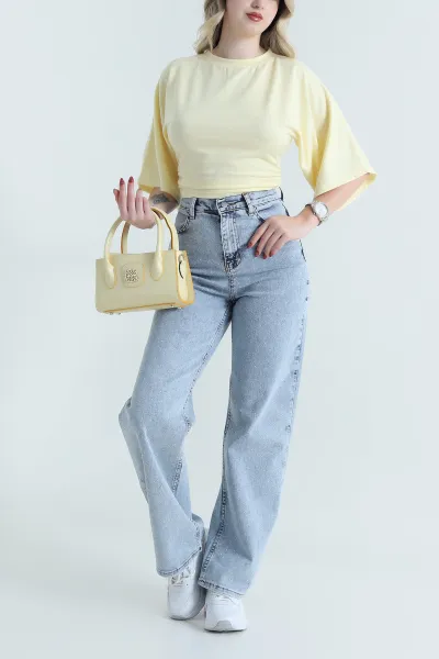Kar Yıkama Likralı Serpme Taşlı Kadın Kot Pantolon 465244