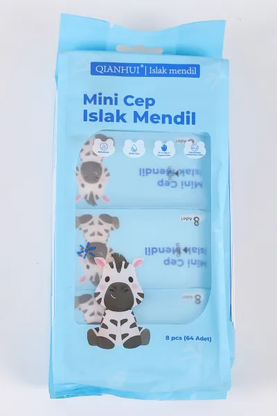 Karakterli 8 Li Mini Cep Islak Mendil No: Mas-156 421719