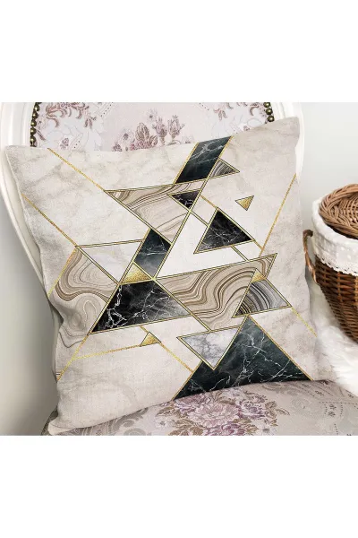 43x43 Dijital Baskılı Fermuarlı Modern Kırlent Kılıfı 308783
