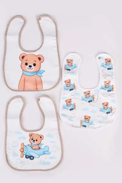 Karışık Desen 3'lü Bebek Mama Önlüğü 476602