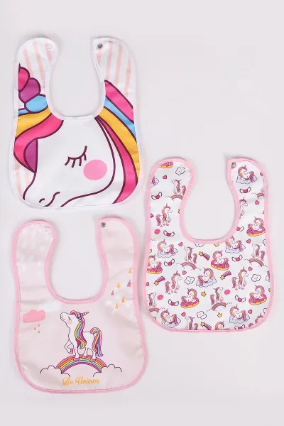 Karışık Desen 3'lü Bebek Mama Önlüğü 476603