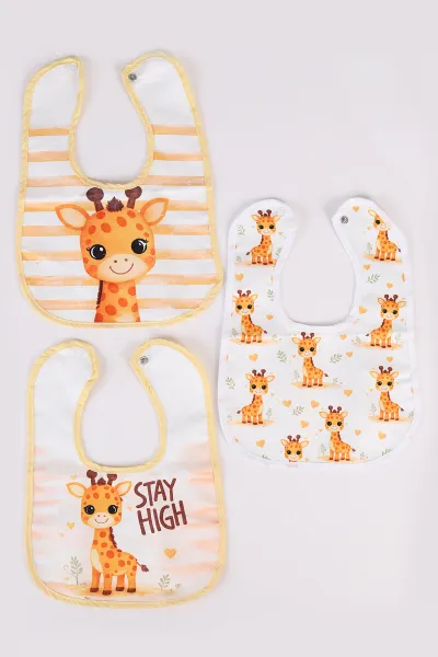 Karışık Desen 3'lü Bebek Mama Önlüğü 476604