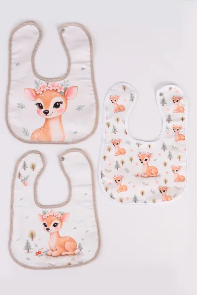 Karışık Desen 3'lü Bebek Mama Önlüğü 476606